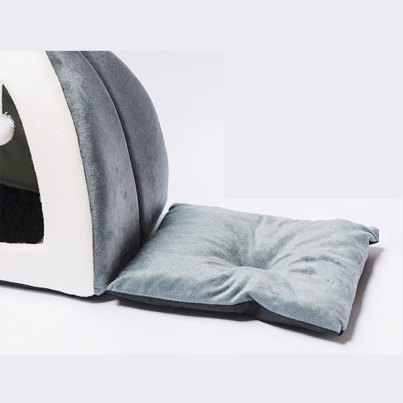 🐾 Cozy Rabbit Ear Pet Cave Bed (For Cats & Small Dogs)